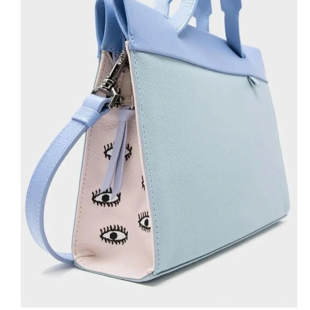 Min & Mon Light Blue Crossbody Bag - Picture 2 of 5